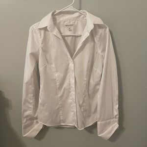 Banana Republic White Button-down top
